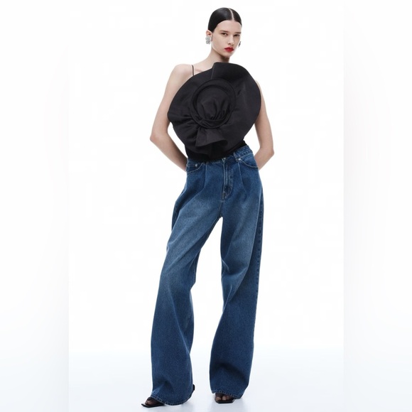 MAGDA BUTRYM H&M
GATHERED TOP WITH ROSE APPLIQUÉ - Picture 3 of 9